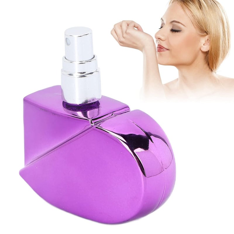 woobles 25ml Heart Shaped Refillable Perfume Atomizer Bottle, Portable Empty Perfume Spray Bottle, for Traveling Outgoing(purple) - Image 1